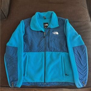 The North Face Blue Performance Jacket with Color Blocking